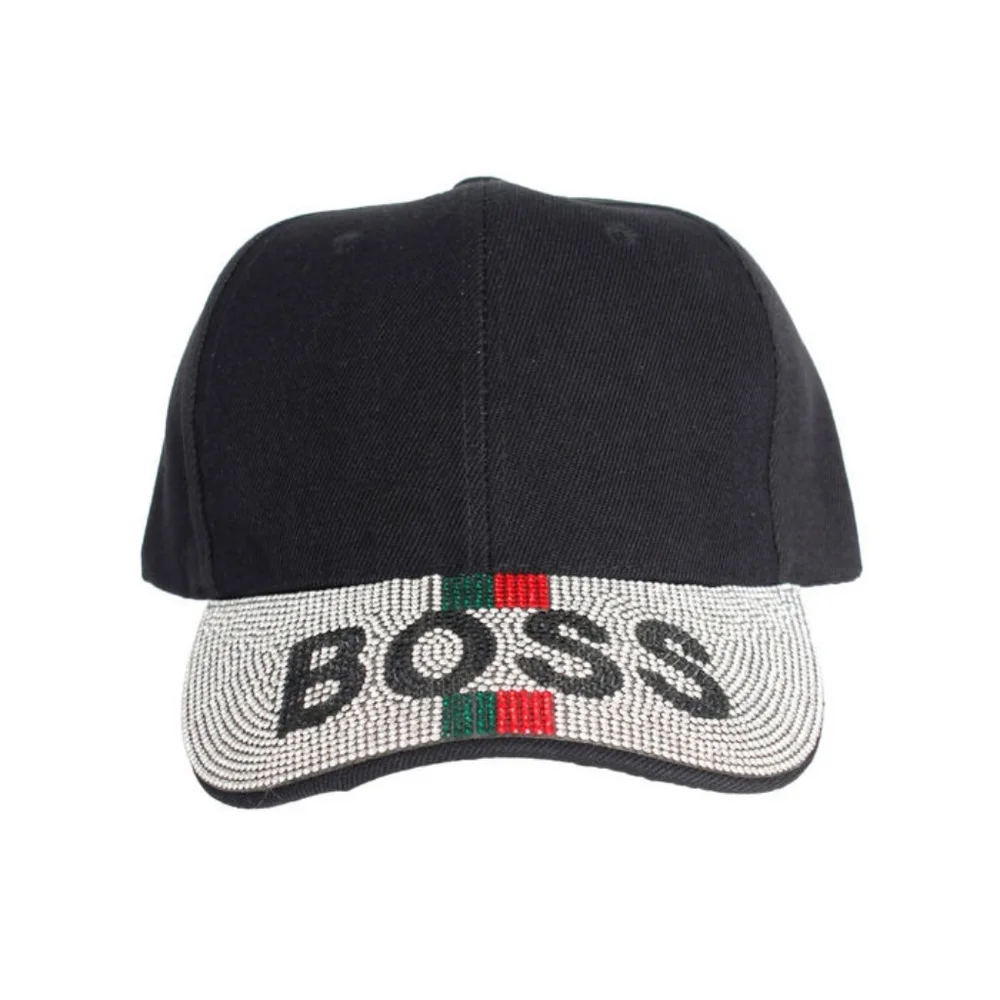 Boss Babe Black Canvas Visor Hat